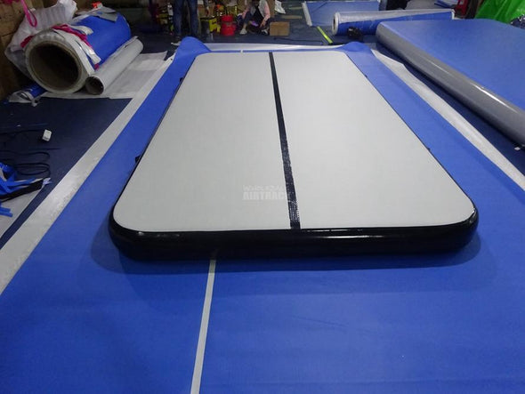 Black inflatable tumble track gymnastics, best cheer air mats